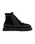 Setsu 4.0 Crochet Black Leather Ankle Boots in Black & Black