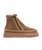 Setsu 4.0 Crochet Camel Suede Ankle Boots in Camel & Beige