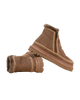 Setsu 4.0 Crochet Camel Suede Ankle Boots in Camel & Beige