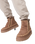 Setsu 4.0 Crochet Camel Suede Ankle Boots in Camel & Beige