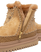 Setsu 4.0 Floral Suede Ankle Boots in Biscotti & Hemp