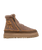 Setsu 4.0 Floral Suede Ankle Boots in Taupe Peach