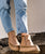 Setsu 4.0 Floral Suede Ankle Boots in Taupe Peach