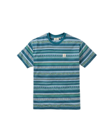 Mellower Relaxed T-Shirt in Geo Stripe Mediterranean