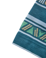 Mellower Relaxed T-Shirt in Geo Stripe Mediterranean