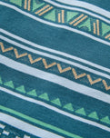 Mellower Relaxed T-Shirt in Geo Stripe Mediterranean