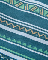 Mellower Relaxed T-Shirt in Geo Stripe Mediterranean