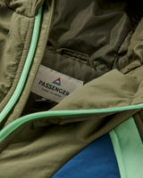 The Passenger Womens Ocean 2.0 Insulated Jacket in Dark Denim & Dusty Olive