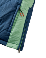 The Passenger Womens Ocean 2.0 Insulated Jacket in Dark Denim & Dusty Olive