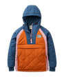 The Passenger Womens Ocean 2.0 Insulated Jacket in Dark Denim & Sunset Orange