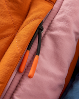 The Passenger Womens Ocean 2.0 Insulated Jacket in Dark Denim & Sunset Orange