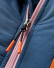 The Passenger Womens Ocean 2.0 Insulated Jacket in Dark Denim & Sunset Orange