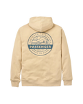 The Passenger Mens Odyssey Hoodie in Stone