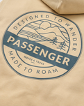 The Passenger Mens Odyssey Hoodie in Stone