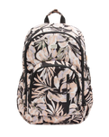 The Billabong Roadie Backpack in Black Floral