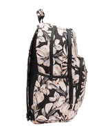 The Billabong Roadie Backpack in Black Floral