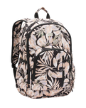The Billabong Roadie Backpack in Black Floral