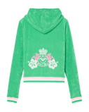 Roxy x Juicy Couture Fitted Hoodie in Island Green