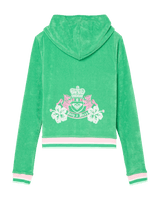 Roxy x Juicy Couture Fitted Hoodie in Island Green