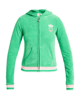 Roxy x Juicy Couture Fitted Hoodie in Island Green