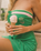 Roxy x Juicy Couture Peplum Dress in Island Green