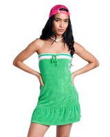 Roxy x Juicy Couture Peplum Dress in Island Green