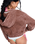 Roxy x Juicy Couture Boxy Hoodie in Tiramisu