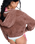 Roxy x Juicy Couture Boxy Hoodie in Tiramisu