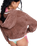 Roxy x Juicy Couture Boxy Hoodie in Tiramisu