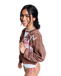Roxy x Juicy Couture Boxy Hoodie in Tiramisu