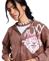 Roxy x Juicy Couture Boxy Hoodie in Tiramisu