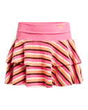 Roxy x Juicy Couture Stripe Skirt in Azalea Pink Stripe Towelling