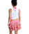 Roxy x Juicy Couture Stripe Skirt in Azalea Pink Stripe Towelling
