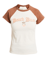 Roxy x Juicy Couture Beachbum Raglan T-Shirt in Coconut Milk