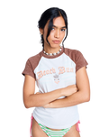 Roxy x Juicy Couture Beachbum Raglan T-Shirt in Coconut Milk