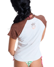 Roxy x Juicy Couture Beachbum Raglan T-Shirt in Coconut Milk
