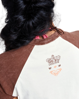 Roxy x Juicy Couture Beachbum Raglan T-Shirt in Coconut Milk