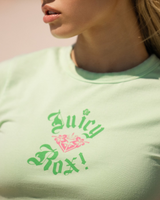 Roxy x Juicy Couture Rox Baby T-Shirt in Green Ash