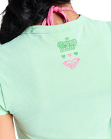 Roxy x Juicy Couture Rox Baby T-Shirt in Green Ash