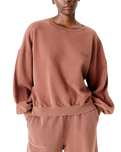 The American Vintage Womens Jitbay Sweatshirt in Vintage Walnut