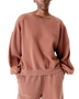 The American Vintage Womens Jitbay Sweatshirt in Vintage Walnut