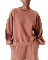 The American Vintage Womens Jitbay Sweatshirt in Vintage Walnut