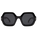 Joni Polarised Sunglasses in Black & Smoke