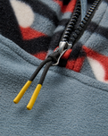 Set Off 1/4 Zip Polar Fleece Jacket in Views Storm Grey
