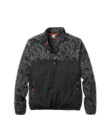 Set Off Polartec 1/4 Zip Fleece in Strata Swirl Black