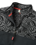 Set Off Polartec 1/4 Zip Fleece in Strata Swirl Black