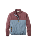 The Passenger Mens Set Off Polartec 1/4 Zip Fleece Jacket in Brambleberry & Stormy Blue