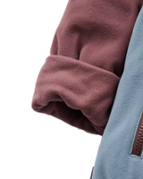 The Passenger Mens Set Off Polartec 1/4 Zip Fleece Jacket in Brambleberry & Stormy Blue