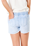The Rip Curl Girls Girls Tara Shorts in Blue Ice