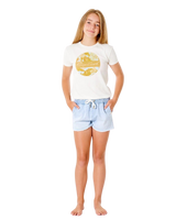 The Rip Curl Girls Girls Tara Shorts in Blue Ice
